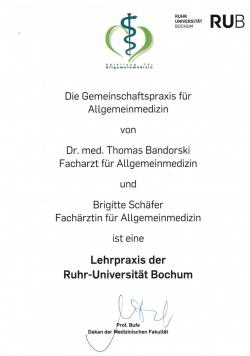 Uni Bochum Lehrpraxis